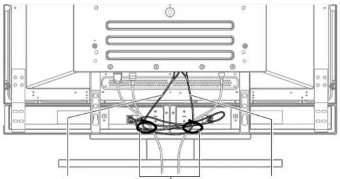 PIONEER PDP-R04G - 將扎線扣安裝到主機上 - 4