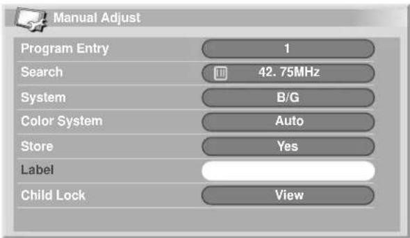 PIONEER PDP-R04G - Labeling TV channels - 1