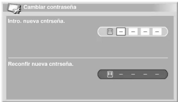 PIONEER PDP-R04G - Cambio de la contraseña - 1