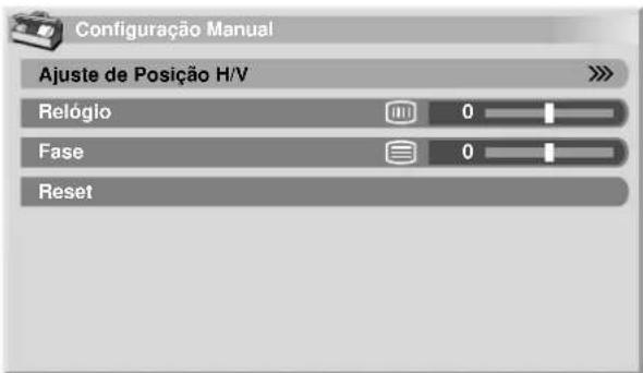 PIONEER PDP-R04G - Ajuste manual das posições da imagem e relógio (apenas modo PC) - 1