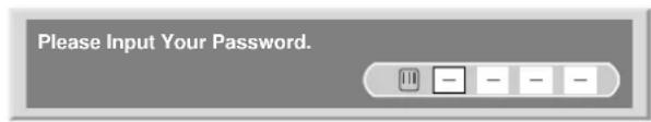 PIONEER PDP-R04G - Entering a password - 1