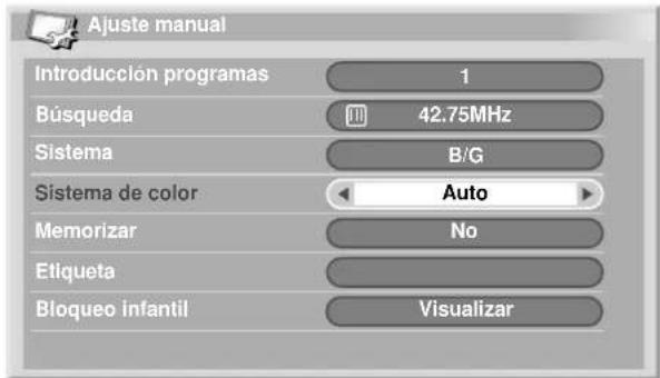 PIONEER PDP-R04G - Utilización del ajuste manual - 4