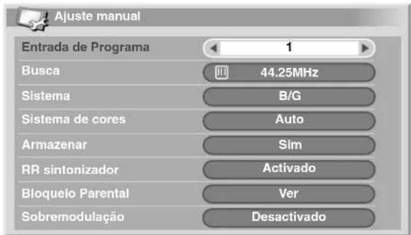 PIONEER PDP-R06G - Utilização do ajuste manual - 1