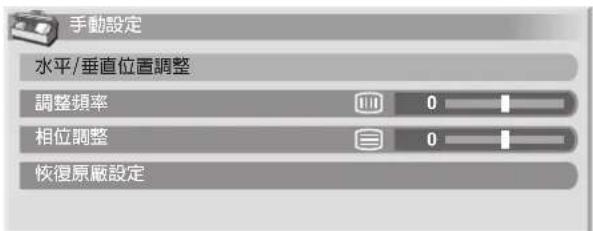 PIONEER PDP-R06G - 手動調整影像位置和時脈 (只適用於電腦模式) - 1