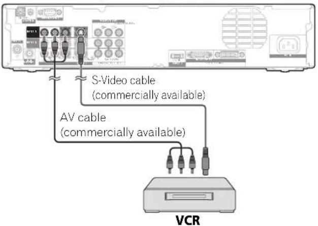 PIONEER PDP-R06G - Connecting a VCR - 1