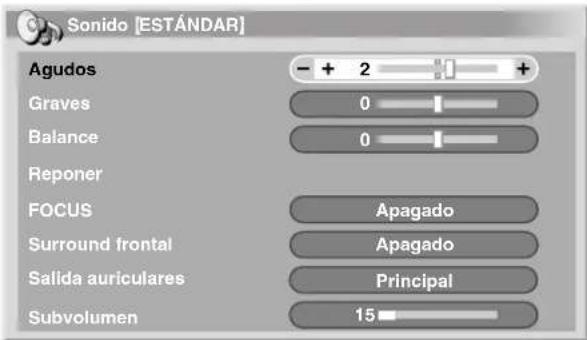 PIONEER PDP-R06G - Ajustes del sonido - 1