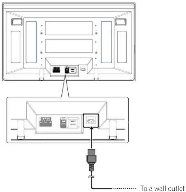 PIONEER PDP-R06G - Connecting the power cord - 1