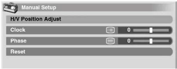 PIONEER PDP-R06G - Adjusting image positions and clock manually (PC mode only) - 1