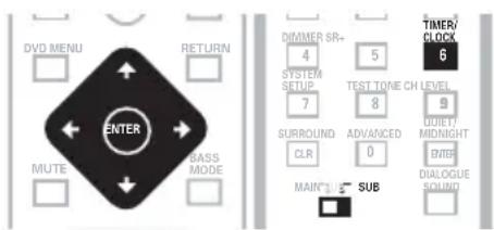 PIONEER XV-DV333 - Ajuste del reloj - 1