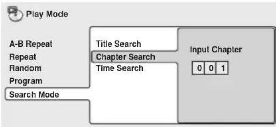 PIONEER XV-HTD7 - Select a search mode. - 1