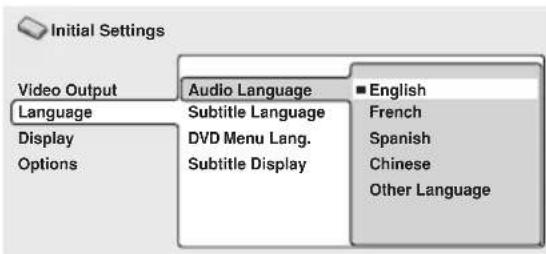 PIONEER XV-HTD7 - Audio Language - 1