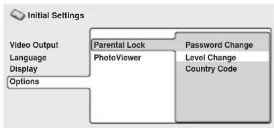 PIONEER XV-HTD7 - Select 'Level Change'. - 1