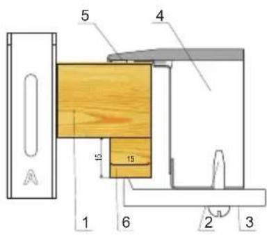AMICA EHC 12516 E - Installing the hob in worktop opening\* - 3