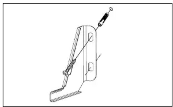 AMICA SHC 11675 E - Montage der Sicherung gegen Umkippen des Kochherdes - 2