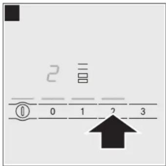 BOSCH PIV375N17E - Selecting the power level - 2