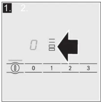 BOSCH PIV375N17E - Selecting the power level - 1
