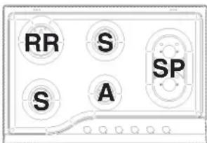 HOTPOINT PH 750 T GH/HA - Burner and nozzle specifications - 8