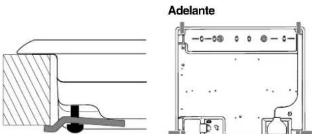 HOTPOINT PZ 640 GH K/HA - Esquema de fijación de los ganchos - 2