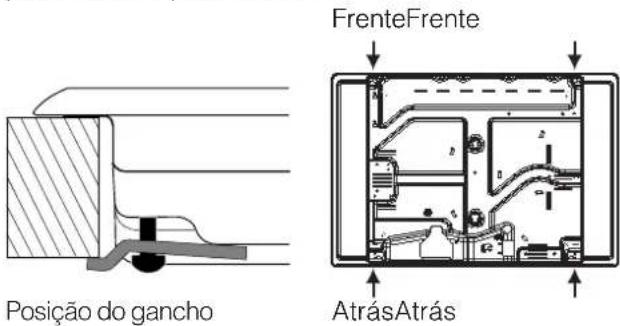 HOTPOINT PZ 750 R GH K/HA - Esquema para prender os ganchos - 2