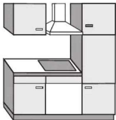 MIELE KM 520 - Side / rear clearances to the cooktop - 4
