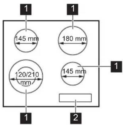 ZANUSSI ZEV6341XBA - DESCRIPTION DE LA TABLE DE CUISSON - 1