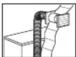 BEKO DV 7120 - Ventilation hose and connection (for products equipped with an outlet vent) - 4