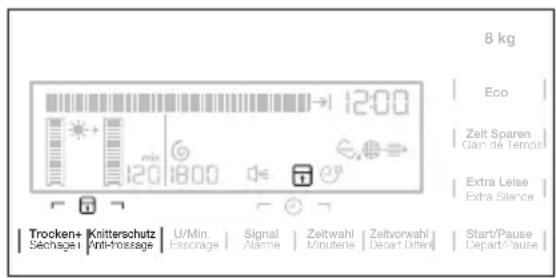 ELECTROLUX TWSL6E201 - FONCTION SÉCURITÉ ENFANTS - 1
