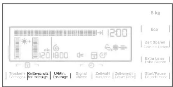 ELECTROLUX TWSL6E201 - SPRACHE EINSTELLEN - 1