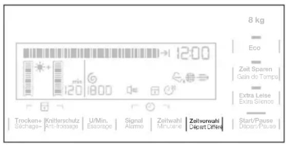 ELECTROLUX TWSL6E201 - FUNKTION ZEITVORWAHL - 1