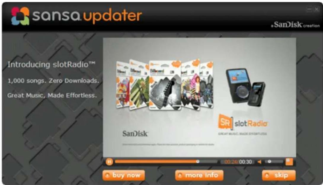 SANDISK Sansa Fuze+ - STEP 1 - Download and install Sansa Firmware Updater - 1