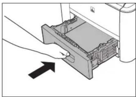 CANON imageClass D1120 - Gently push the paper cassette back into the machine until it clicks into place in the closed position. - 1