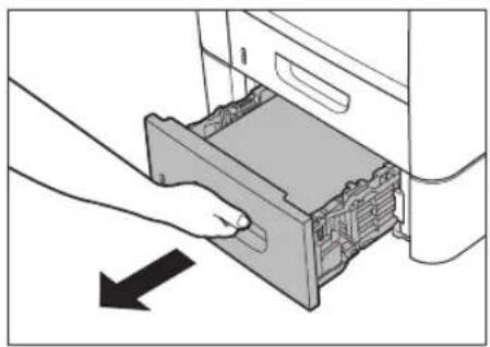 CANON imageClass D1120 - Pull the optional paper cassette half way out. - 1