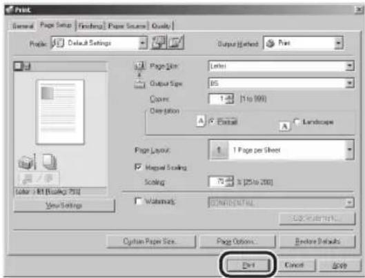CANON imageClass D1150 - Click [Print]. - 1