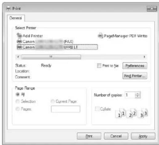 CANON imageClass MF4770n - Print a Document - 1
