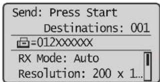 CANON imageClass MF4770n - Enter the recipient's fax number with the alphanumeric keys. - 1