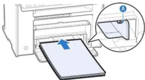 CANON imageClass MF4770n - Gently load the paper into the paper cassette with the print side face up, until the edge of the paper stack meets the back of the paper cassette. - 1