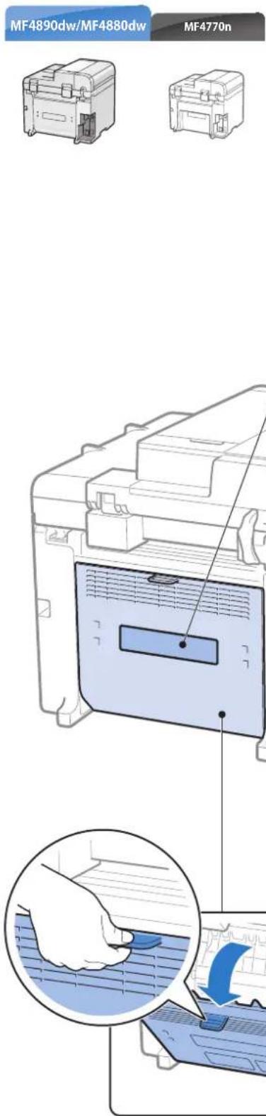 CANON imageClass MF4770n - Back Side - 1