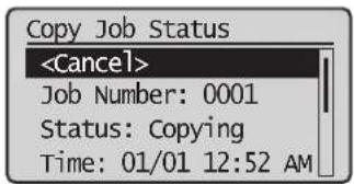 CANON imageClass MF4770n - View and Cancel Copy Jobs - 1