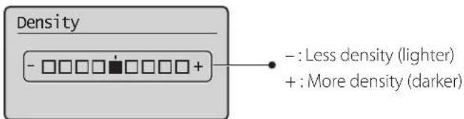 CANON imageClass MF4770n - Adjusting the Density - 1