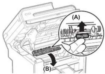 CANON imageClass MF4770n - Clearing Paper Jams Inside the Machine - 4