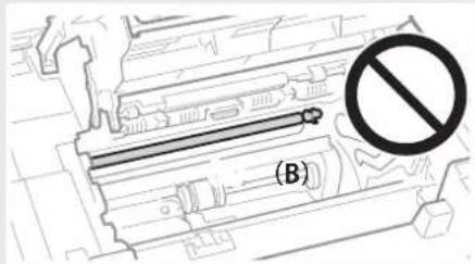 CANON imageClass MF4770n - Do not touch the fixing unit (A). - 1