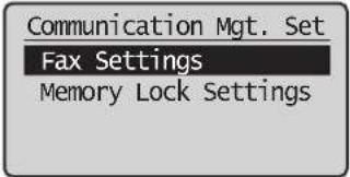 CANON imageClass MF4770n - Changing Communication Management Settings - 1