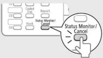 CANON imageClass MF4890dw - Press [Status Monitor/Cancel] to check the status of the machine. - 1