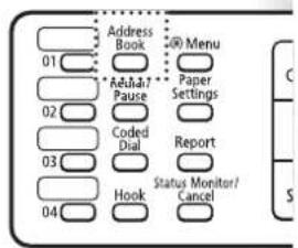 CANON imageClass MF4890dw - Switch to the Fax mode, and then press [ ] (Address Book). - 3