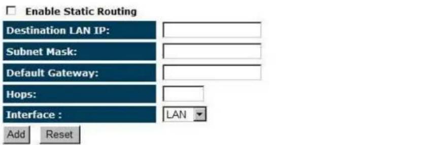 ENGENIUS ERB9250 - Static Routing - 1