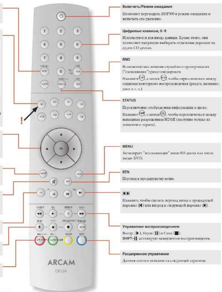ARCAM BDP300 - SETUP - 1