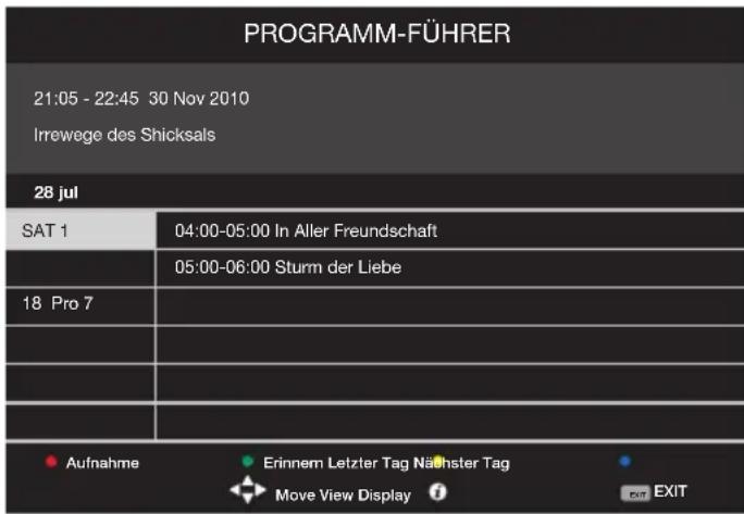 BLAUPUNKT X185/54G-GB-TCUP - Elektronischer Programm-Führer, 7 Tage Vorschau - 1