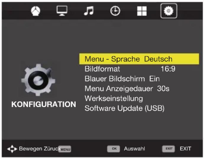 BLAUPUNKT X185/54G-GB-TCUP - Konfi guration - 1