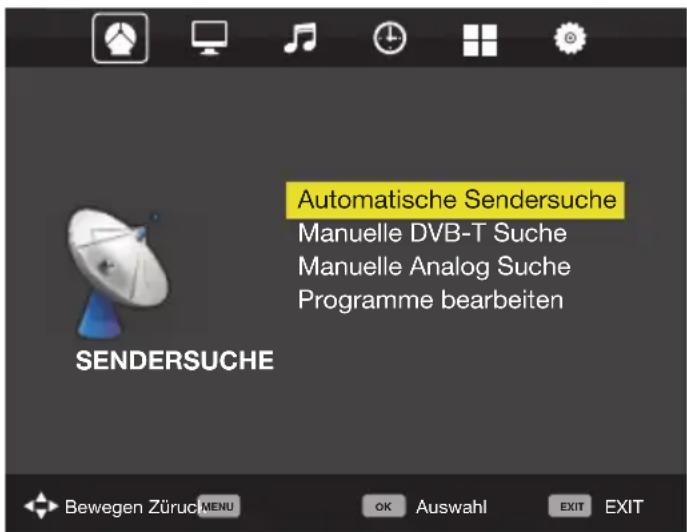BLAUPUNKT X32/54G-GB-TCUP - Menü Sendersuche - 1