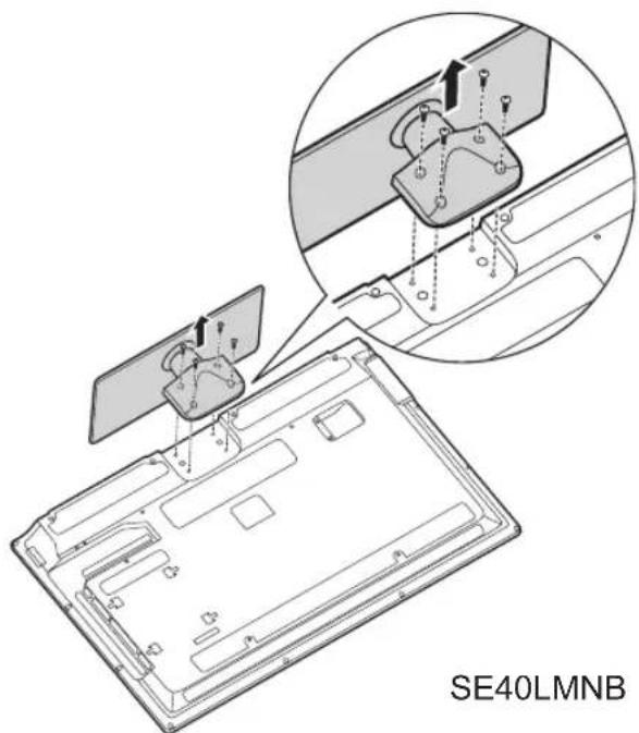 HANNSPREE SE32LMNB - Disconnecting the Stand - 2
